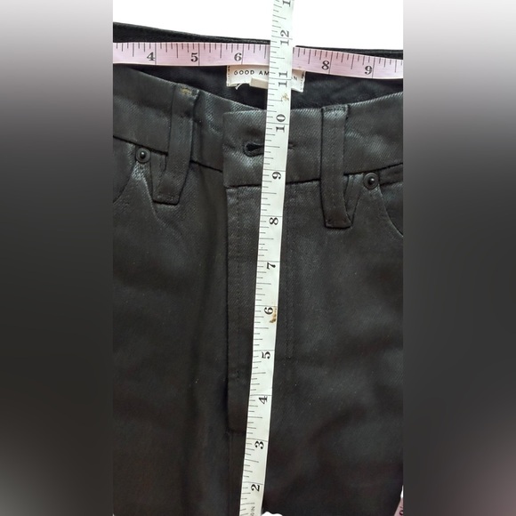 Good American Women's Good Classic Coated Pants Size 4/27 - Picture 13 of 15
